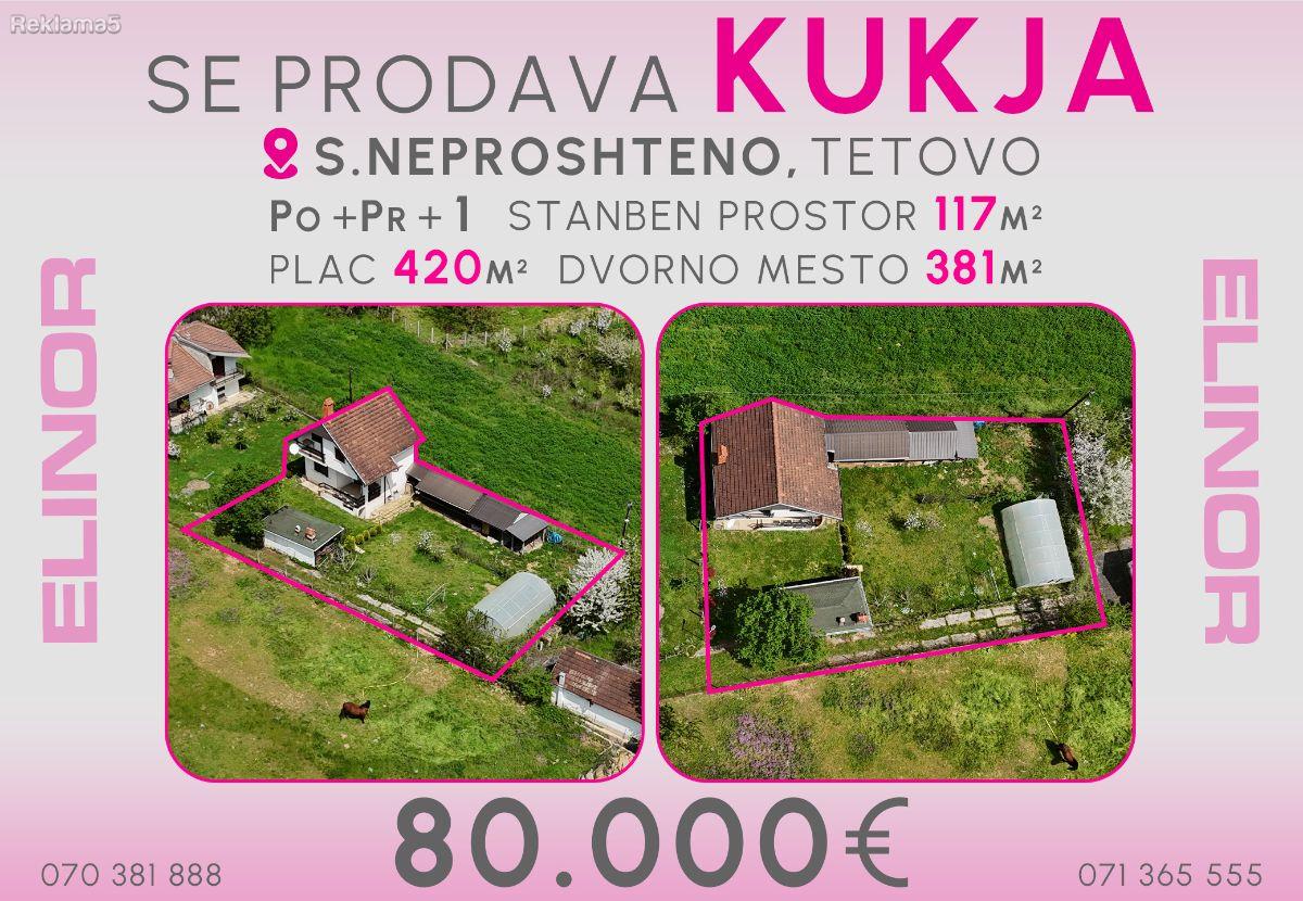 Se prodava kukja vo s. Neproshteno - Tetovo