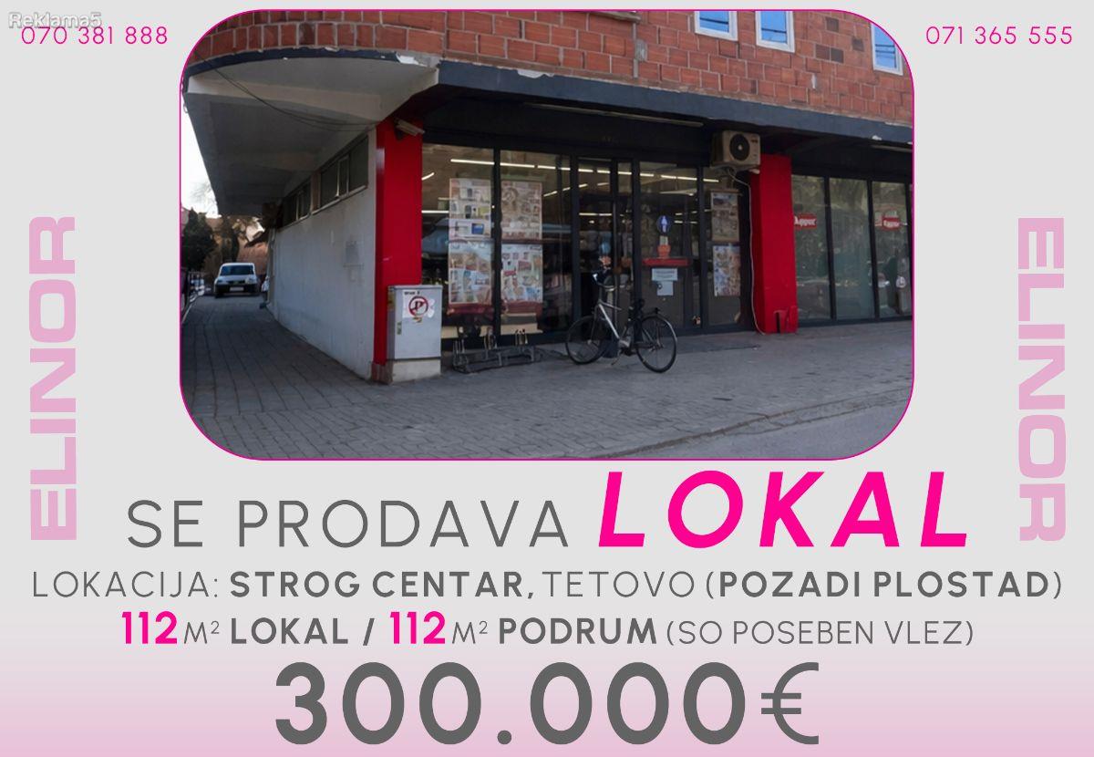 Se prodava lokal vo Centar pozadi Ploshtad vo Tetovo
