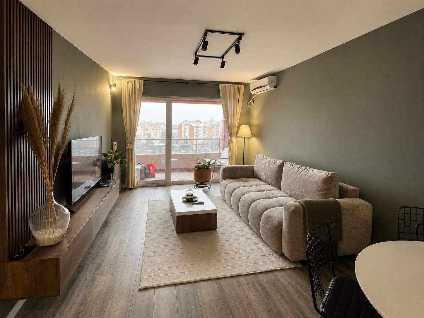 Namesten stan vo Novo Lisice 51m2 so 1 spalna novogradba