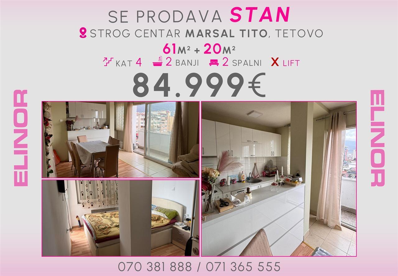 Se prodava stan vo strog centar vo Tetovo