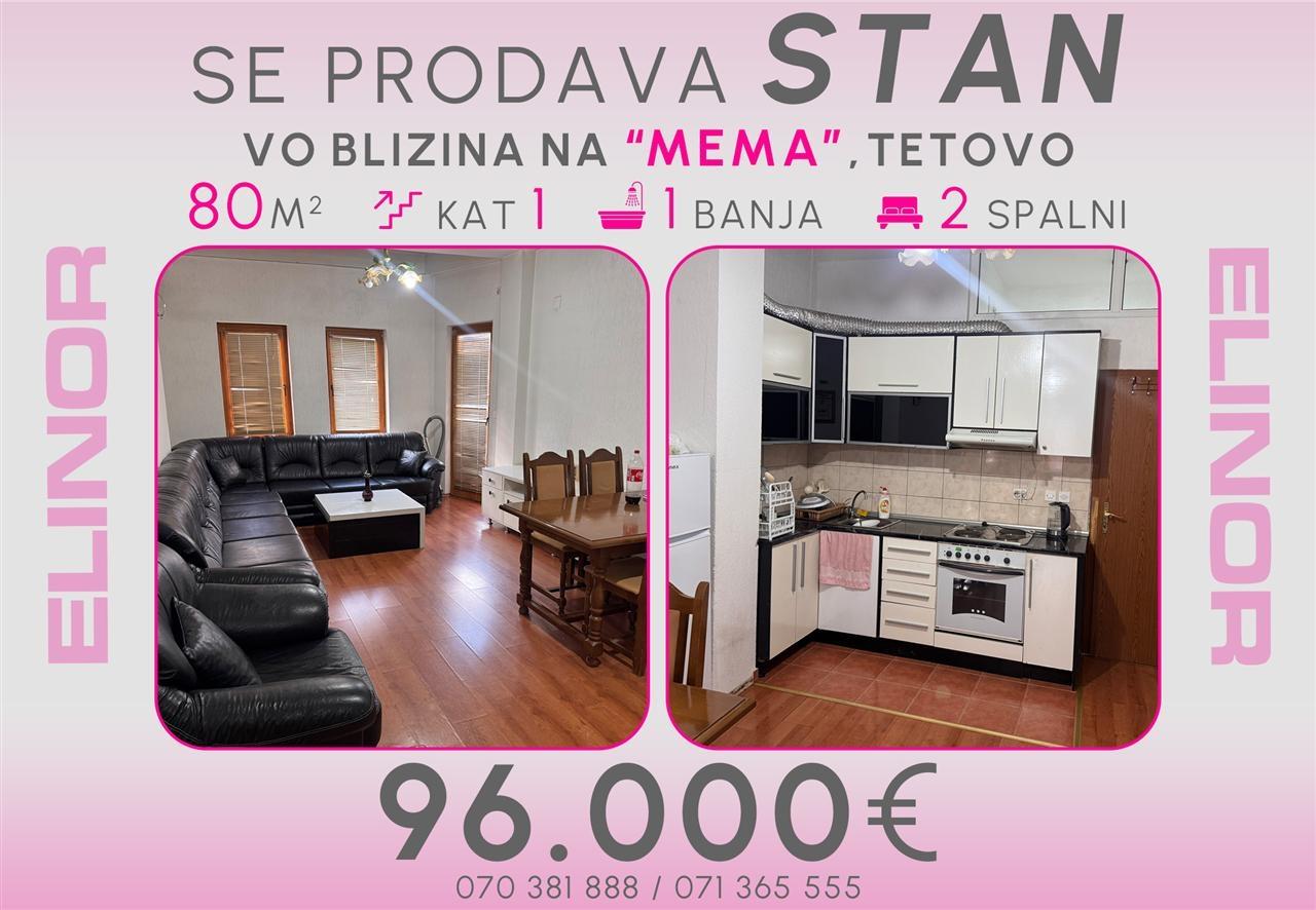 Se prodava stan vo blizina na Mema vo Tetovo