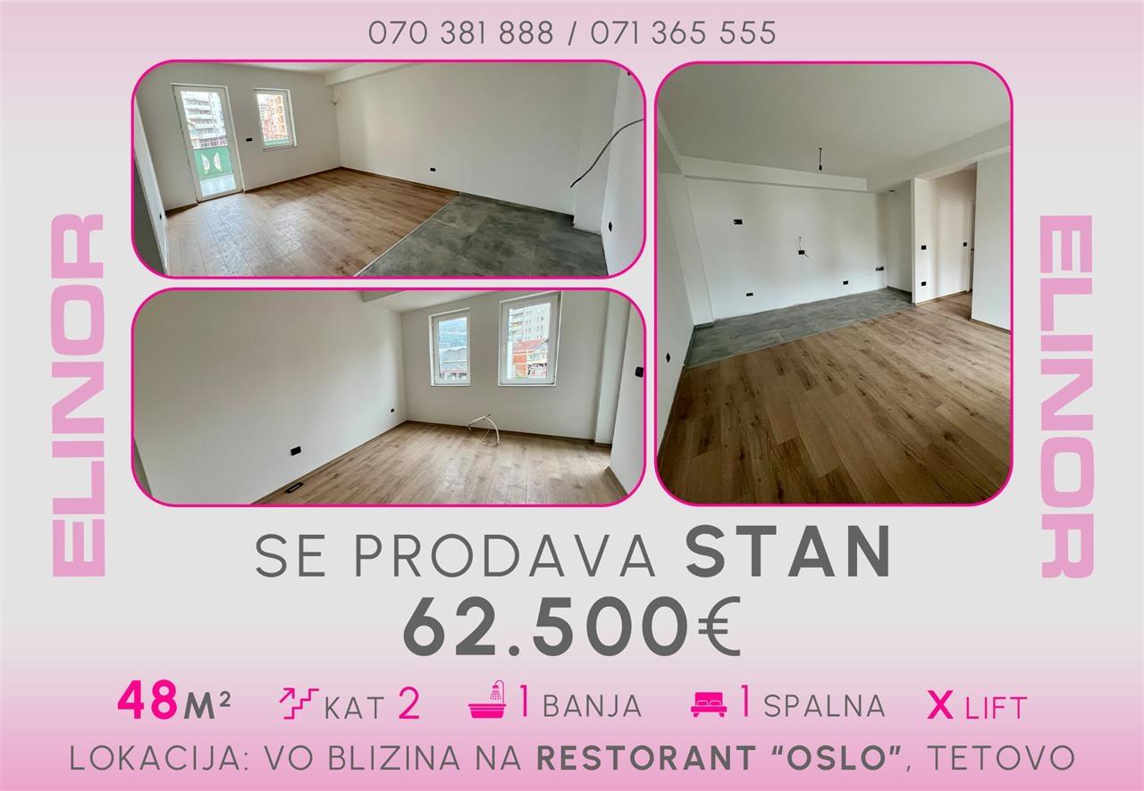 Se prodava stan vo blizina na restorant Oslo vo Tetovo