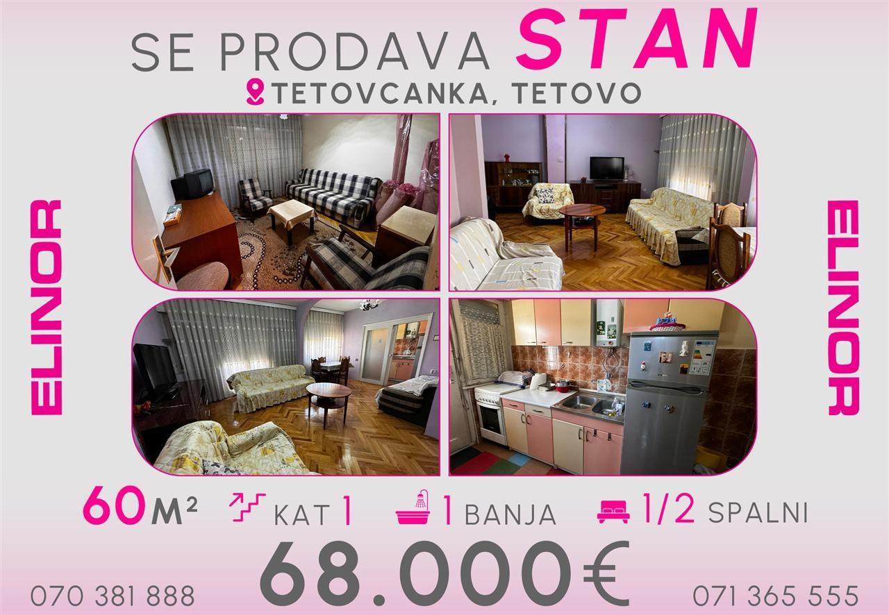 Se prodava stan vo Tetovcanka vo Tetovo
