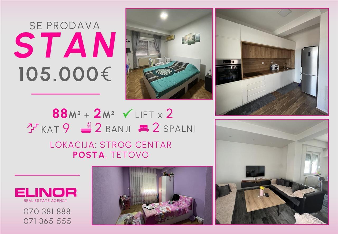Se prodava stan vo centar vo Tetovo