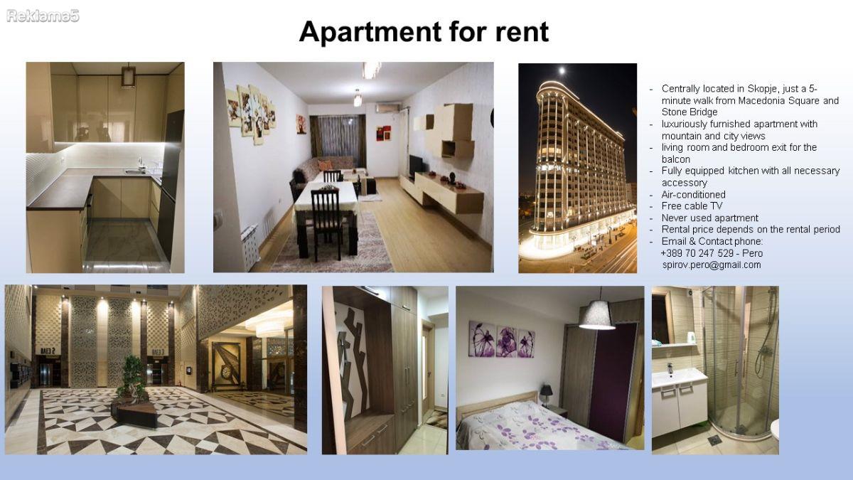 Fully furnished apartment of 50 m² for rent in Flatiron Adora