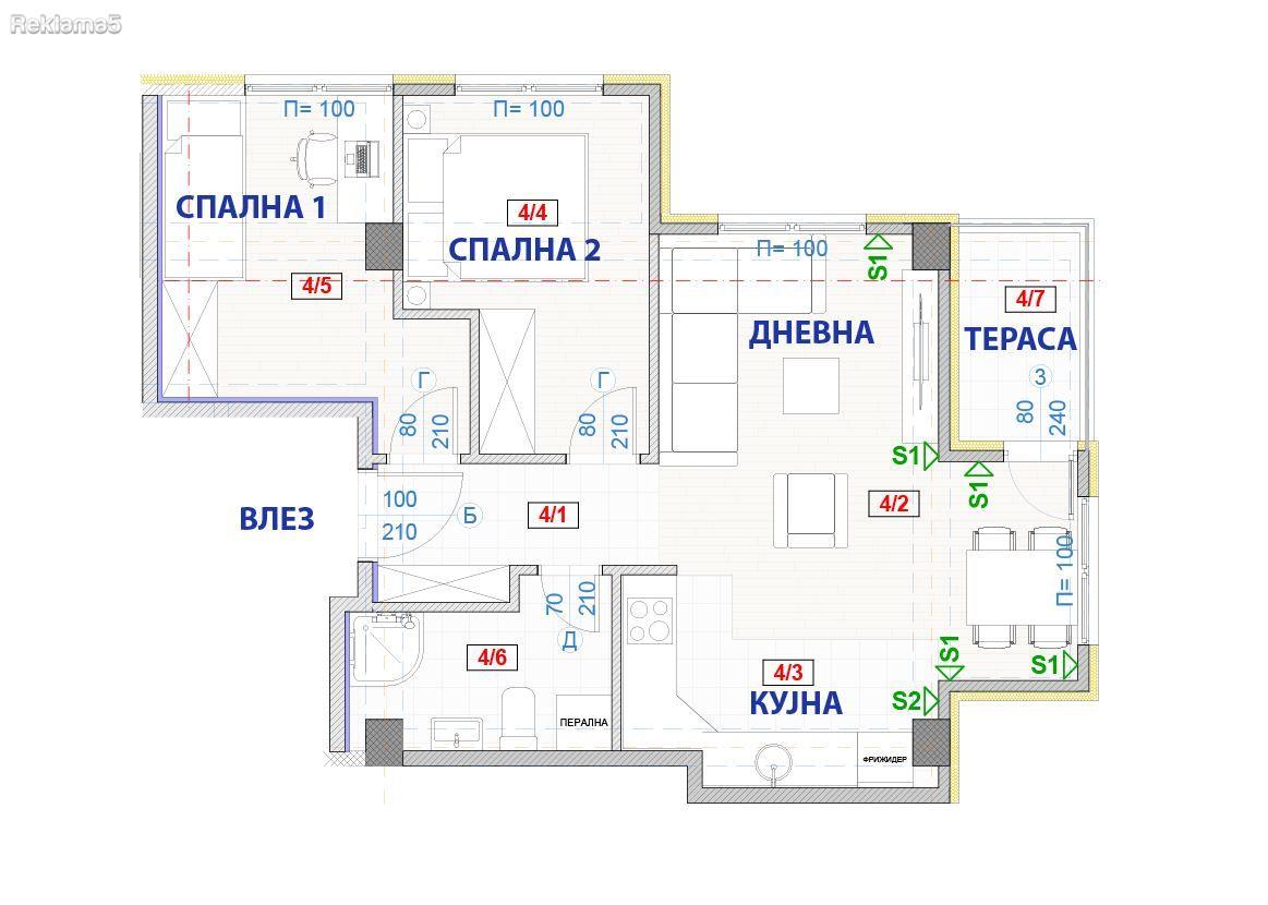 New apartment for sale in Taftalidze 2