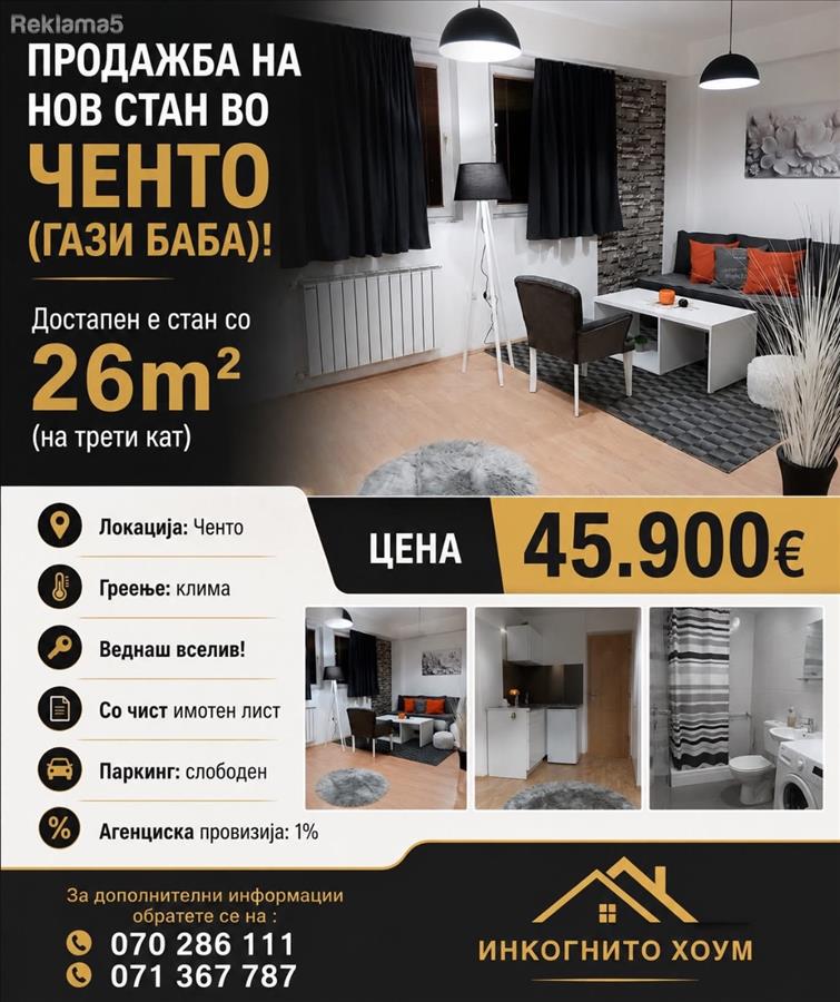 NEW APARTMENT FOR SALE IN CENTO (GAZI BABA)!