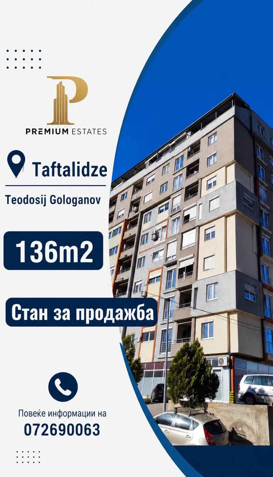 Se prodava stan od 136m2 vo Taftalidze,Skopje