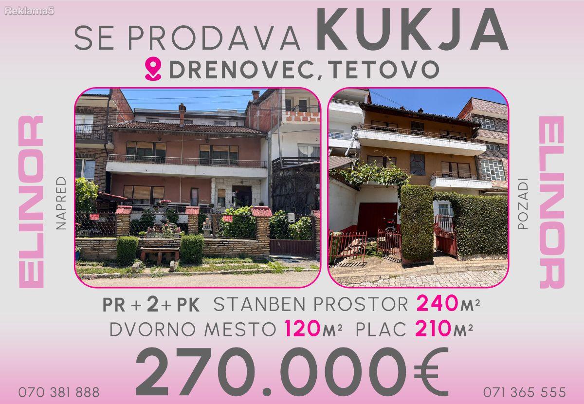 Se prodava kukja vo Drenovec, Tetovo