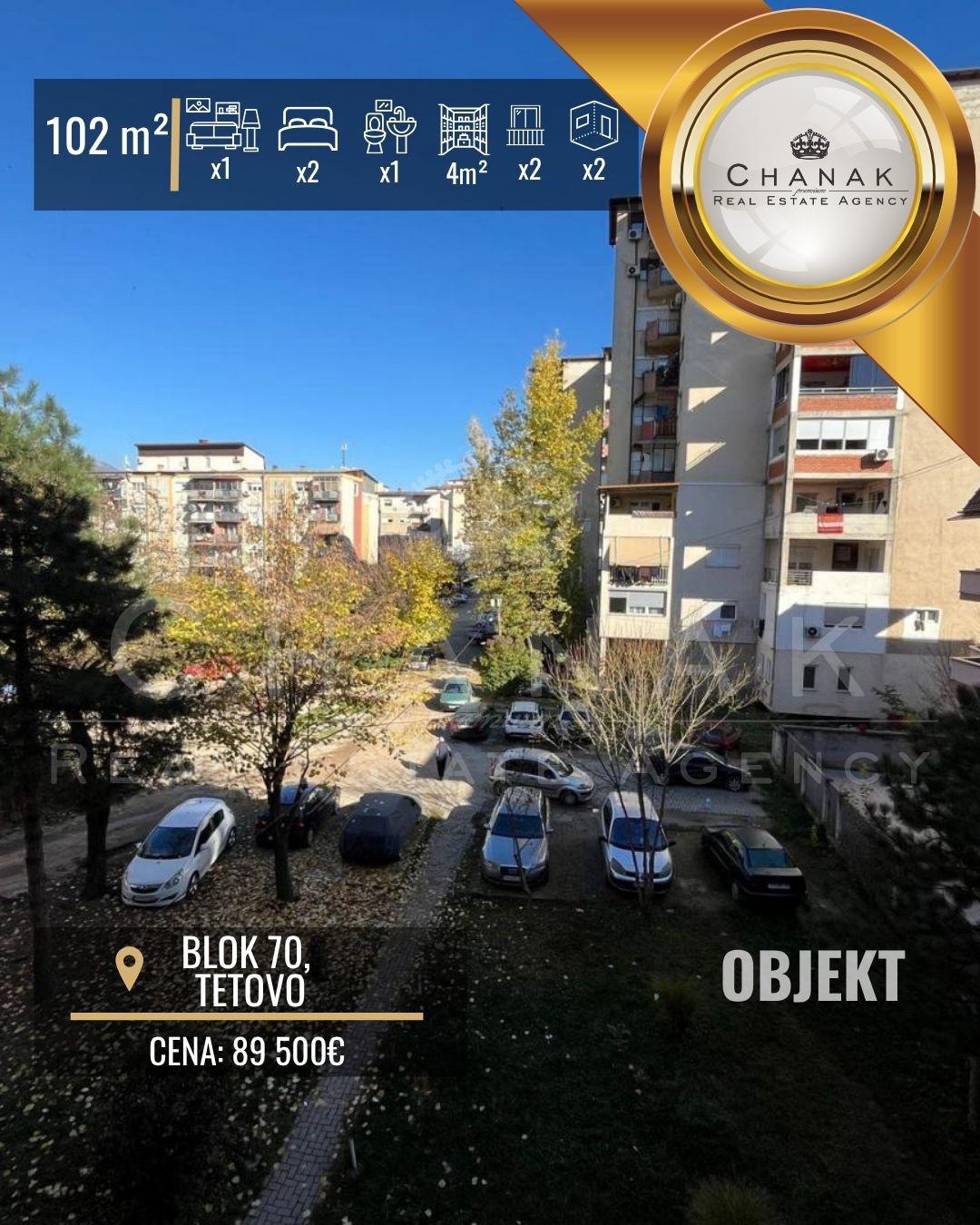 Stan za prodazba vo Blok 70, Tetovo