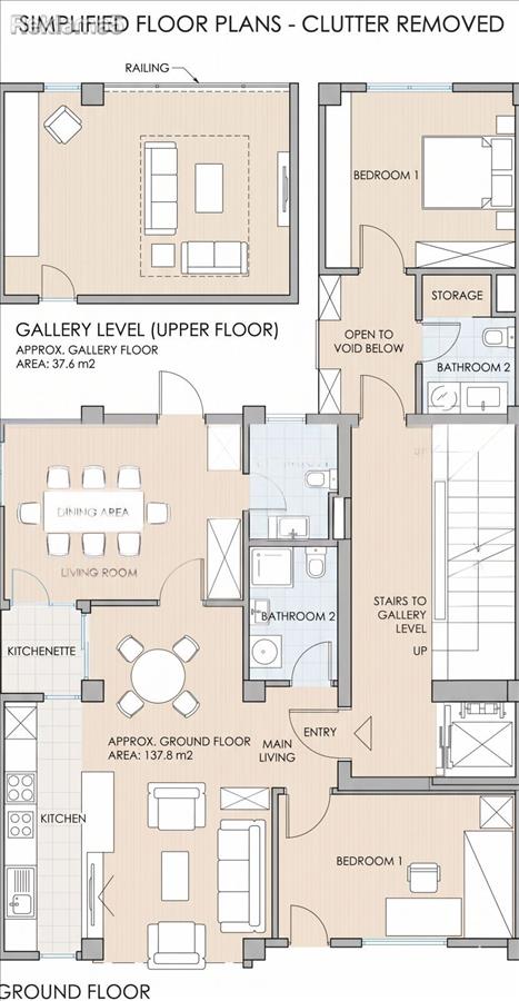 An apartment under construction in Kozle, 138m2, is for sale