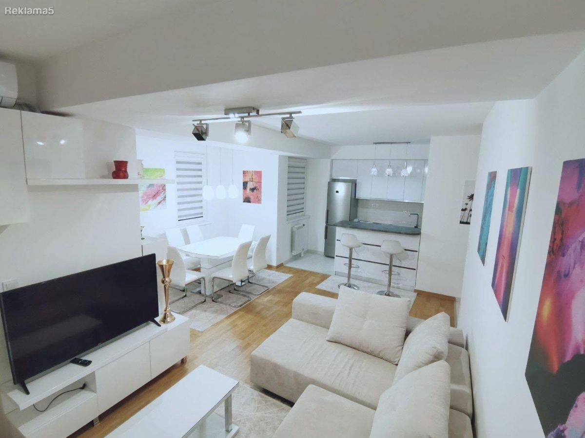 We are renting a 70m2 two-bedroom luxury apartment in Karposh 2