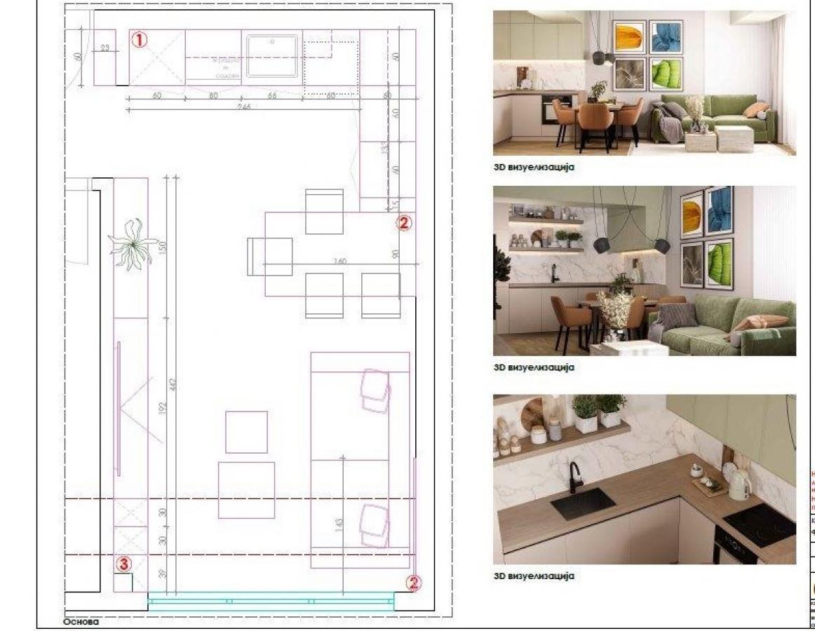 New apartment of 41 m2 for sale in Ohrid