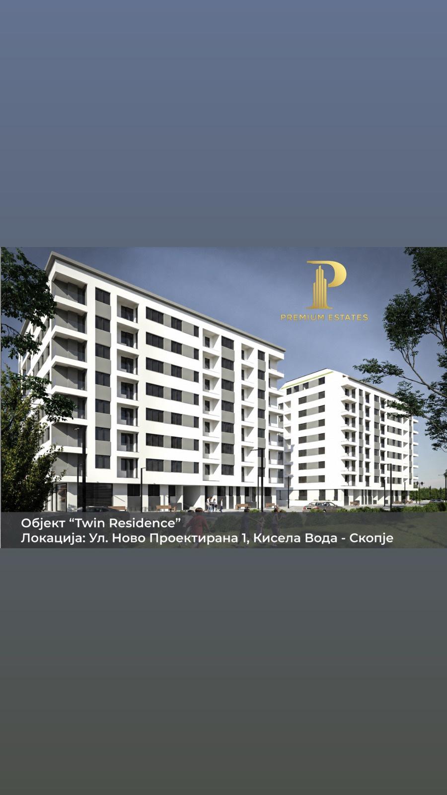 Se prodava stan od 53m2 vo Twins Residence,Kisela Voda,Sk