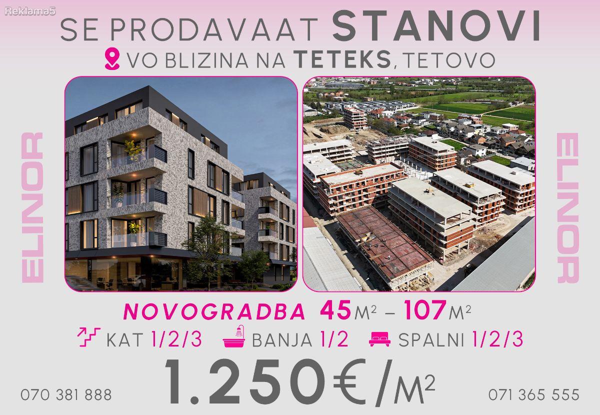 Se prodavaat stanovi vo izgradba vo blizina na Teteks,Tetovo