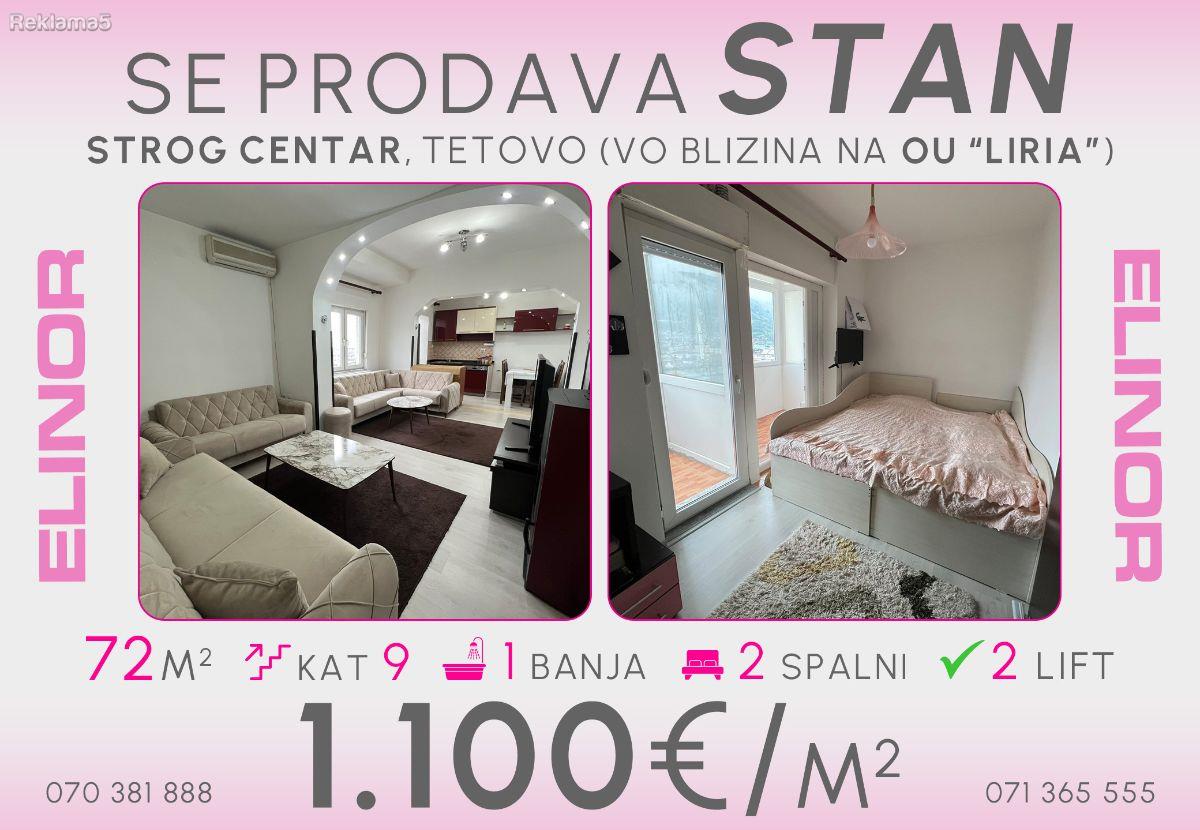 Se prodava stan vo Strog Centar vo blizina na Liria, Tetovo