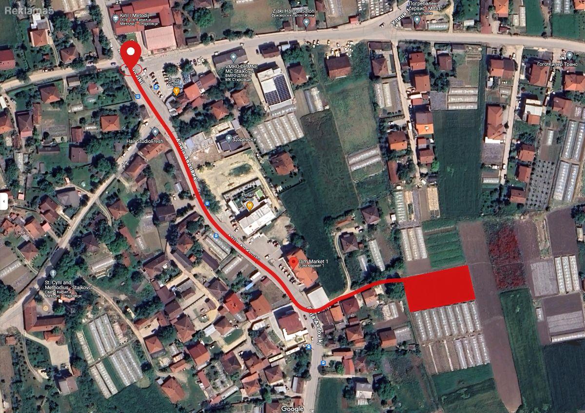 Prodavam niva s.Stajkovci Jurija 1036 m2
