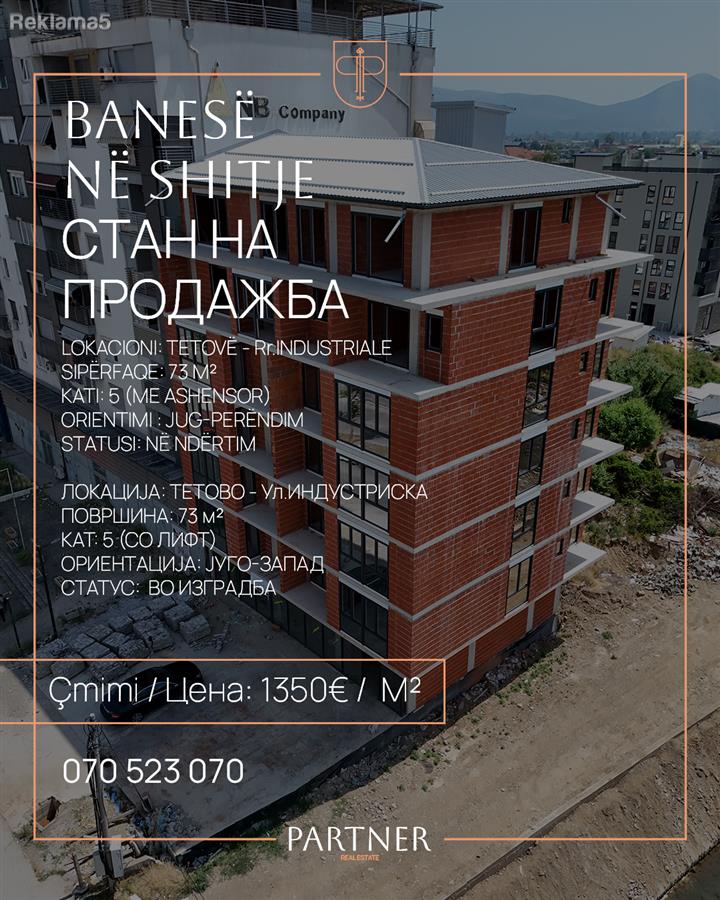 Se prodava stan vo izgradba blizu One Hospital - Tetovo