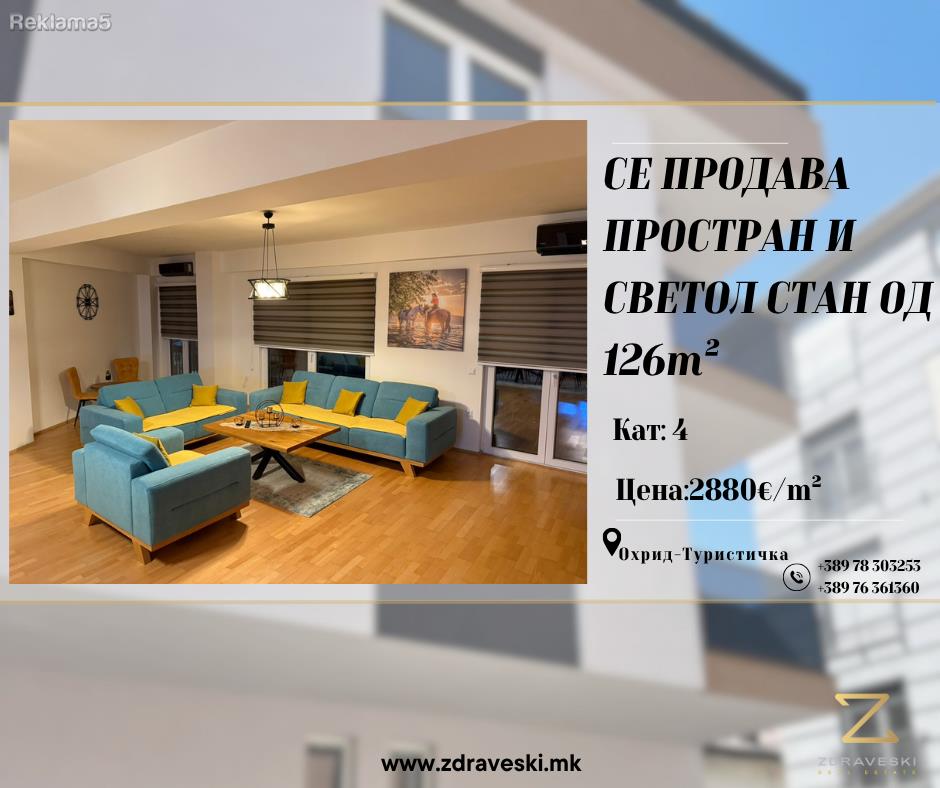 Pre-built apartment 126m² for sale - ZDRAVESKI