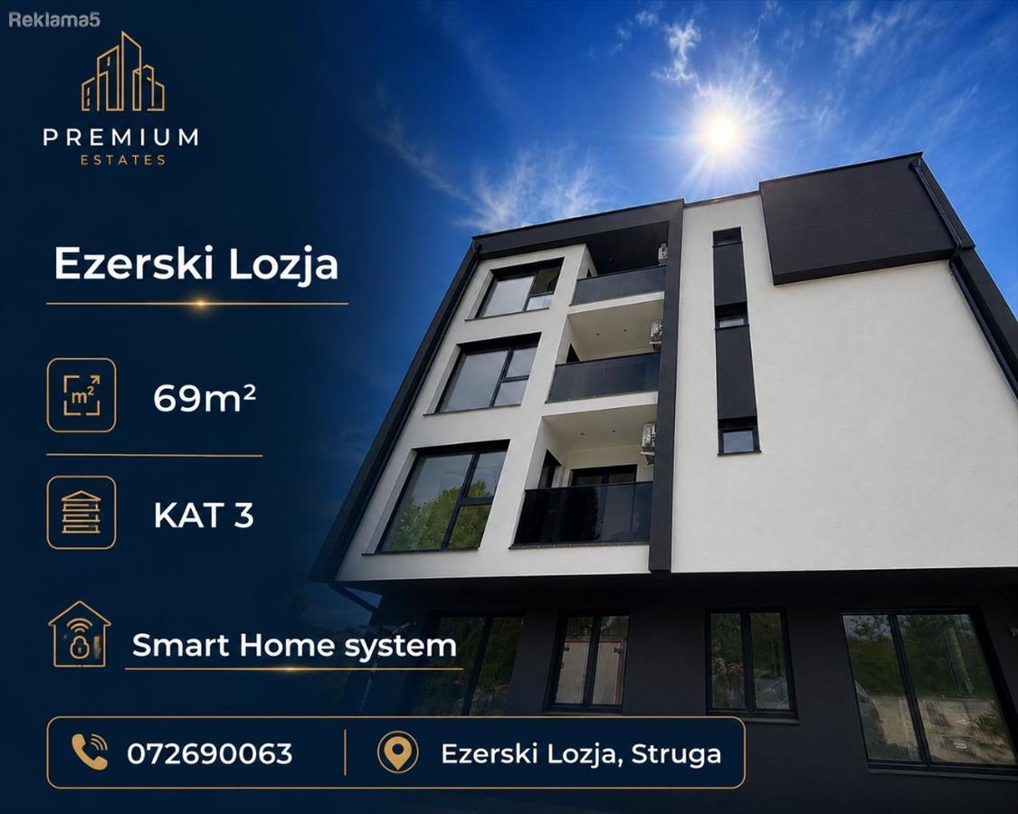 Se prodava stan od 69m2 vo Ezerski Lozja,Struga