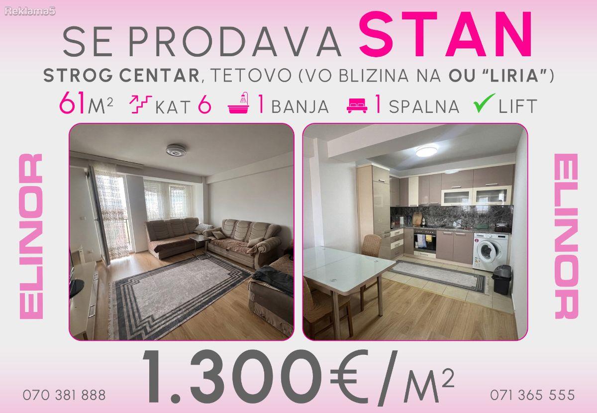 Se prodava stan vo Strog Centar vo blizina na Liria, Tetovo