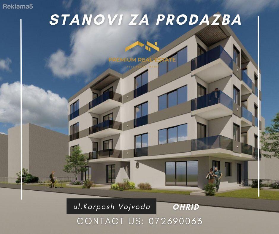 Se prodava stan od 64m2 vo Karposh Vojvoda Ohrid