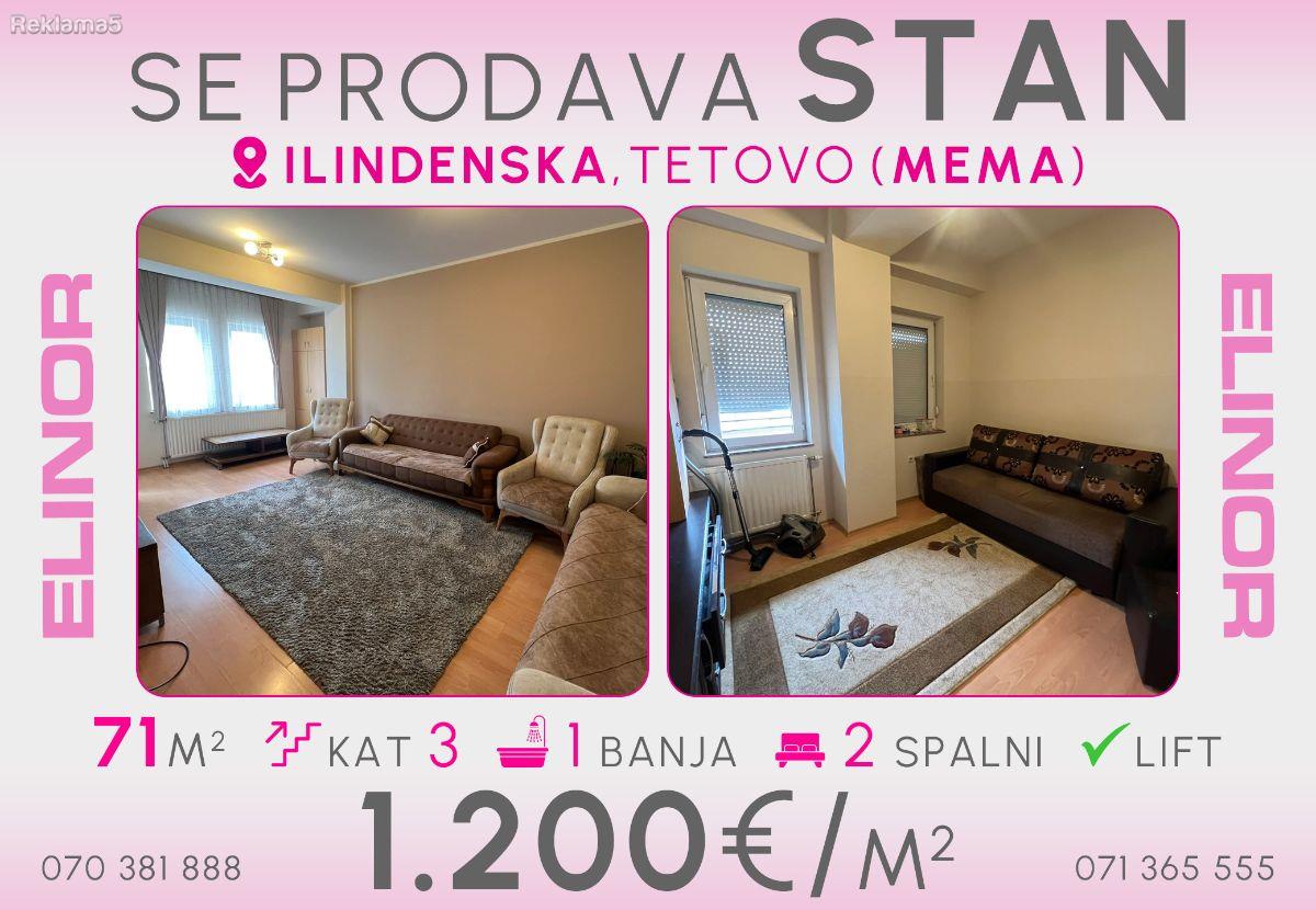 Se prodava stan na Ilindenska - Mema vo Tetovo