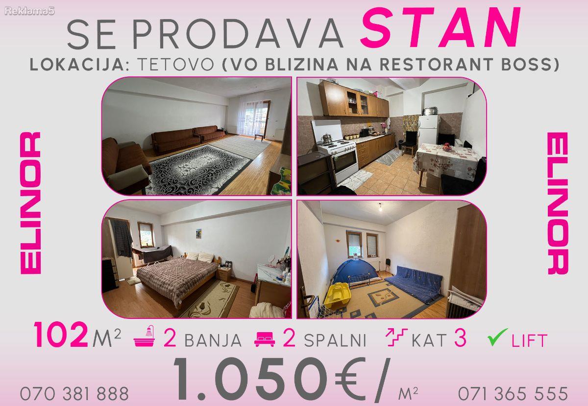 Se prodava stan vo blizina na restorant Boss vo Tetovo