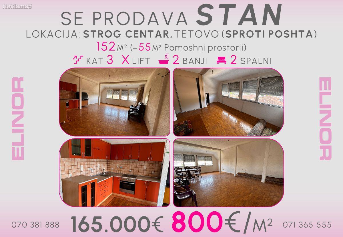 Se prodava stan vo strog centar vo Tetovo