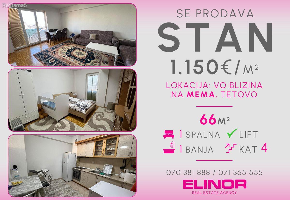 Se prodava stan vo blizina na Mema vo Tetovo