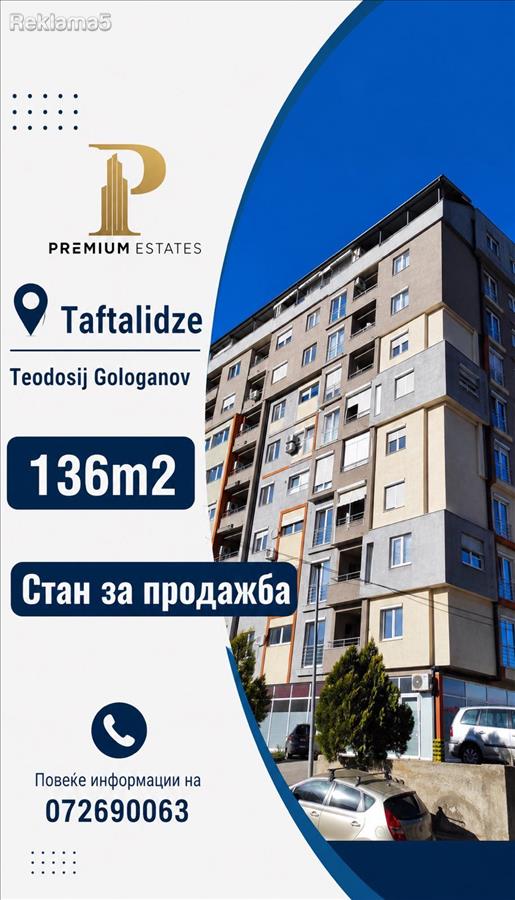 Se prodava stan od 136m2 vo Taftalidze,SKopje.