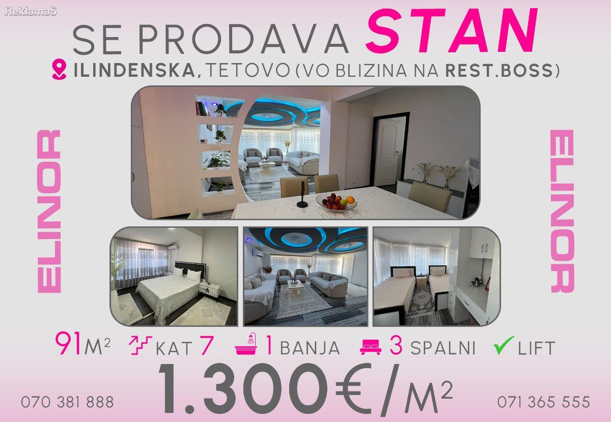 Se prodava stan na Ilindenska vo Tetovo