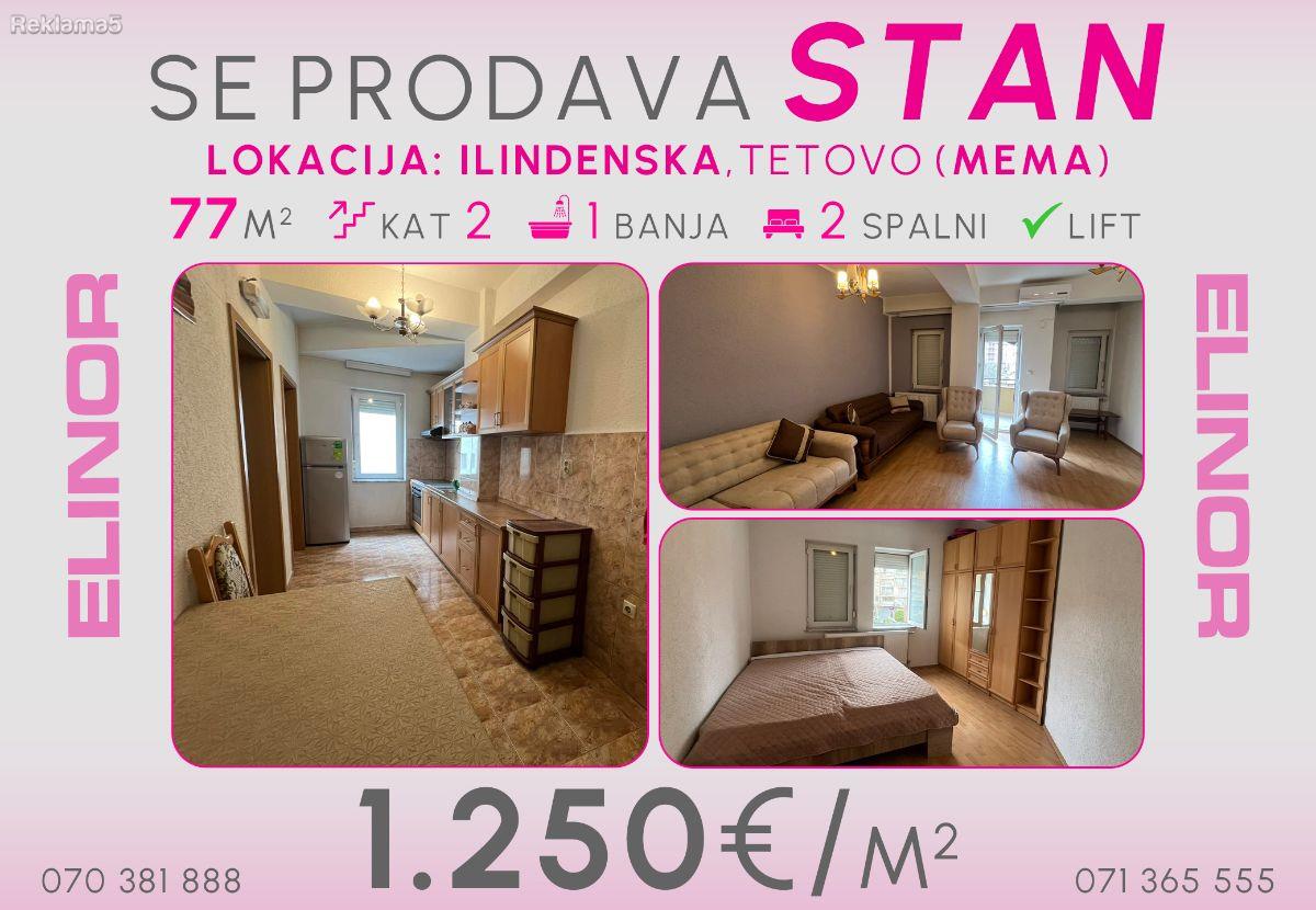 Se prodava stan na Ilindenska - Mema vo Tetovo