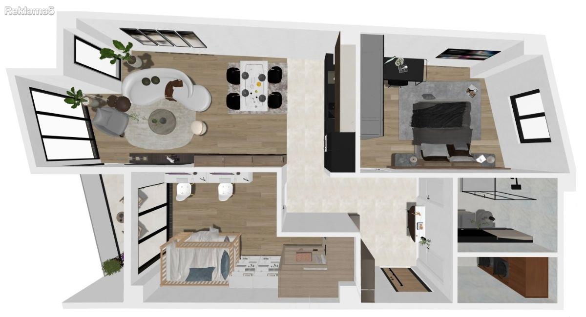 Apartments for sale in construction of 83m2 next to the Clinical Center