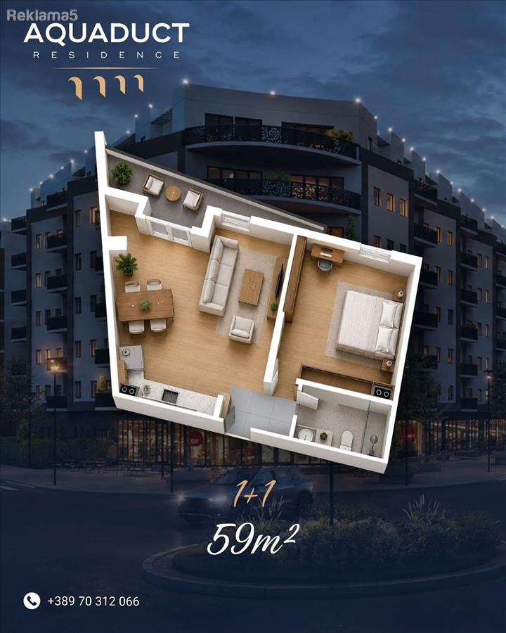 New apartment/banesë e re 59m2 - Aquaduct Residence