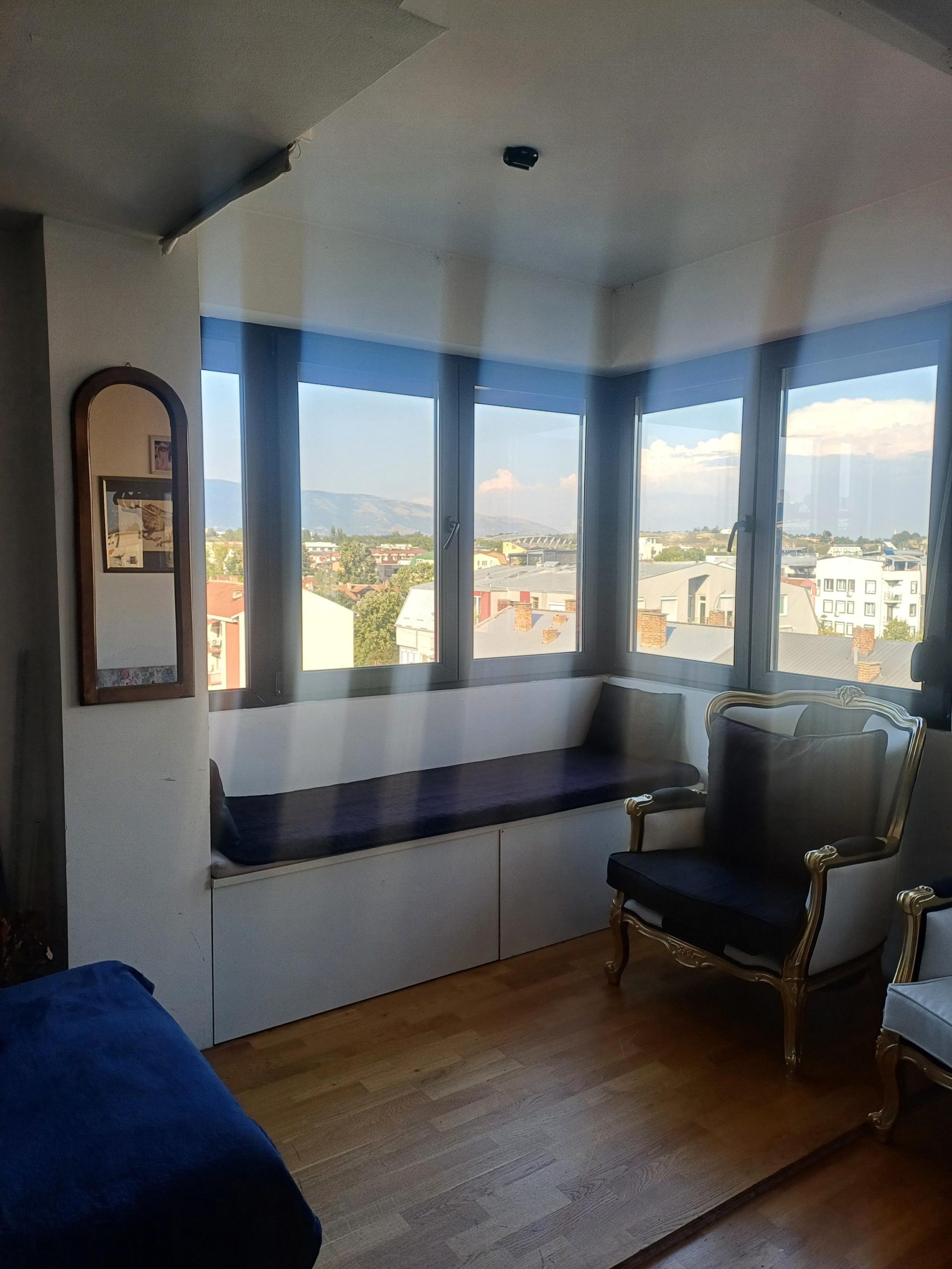 An apartment with a panoramic view of the whole of Skopje is for sale