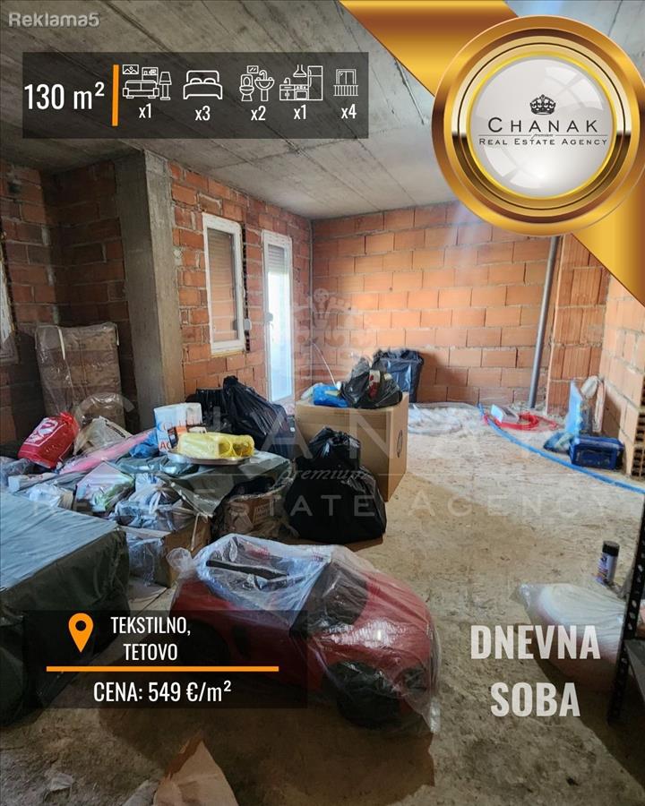 DUPLEKS STAN NA PRODAZBA- TEKSTILNO, TETOVO
