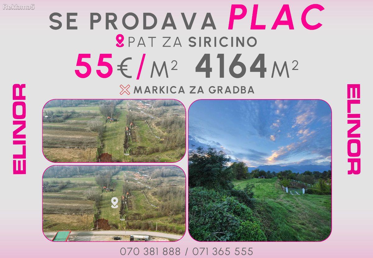 Se prodava plac na pat za Siricino, Tetovo
