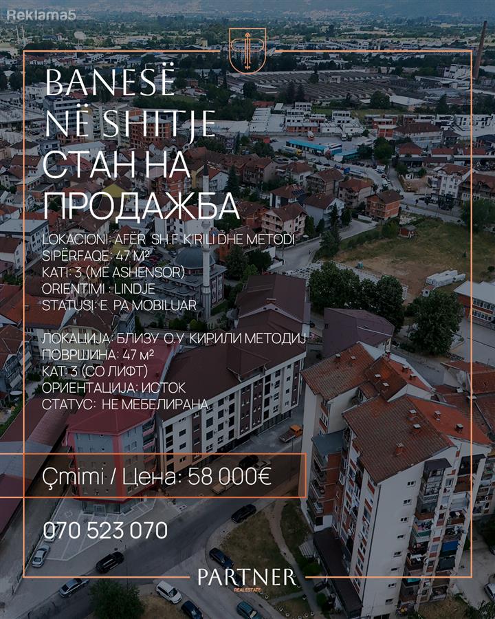 Se prodava nov 47 m2 stan vo TETVO!