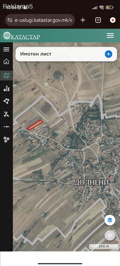 Парцели во село Долнени во градежен реон плац plac Dolneni