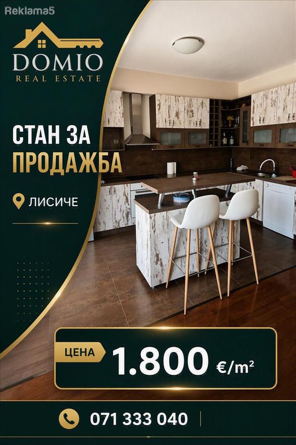 A 138m² apartment is for sale in a new house in the Lisice neighborhood