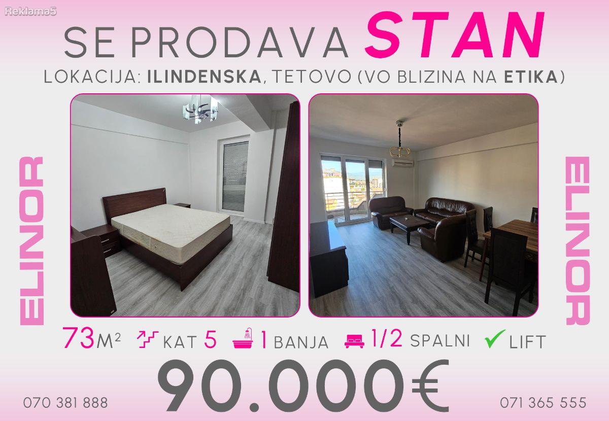 Se prodava stan na Ilindenska vo blizina na Etika vo Tetovo