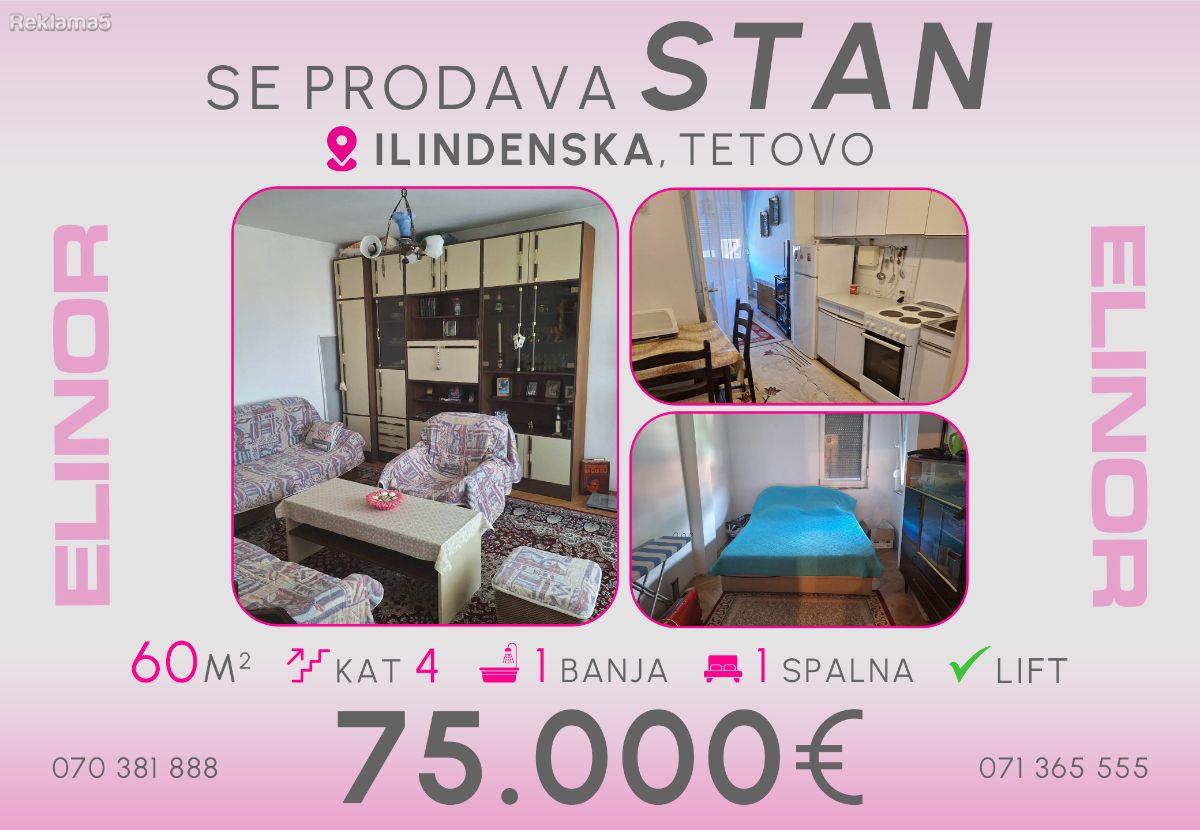 Se prodava stan na Ilindenska vo Tetovo