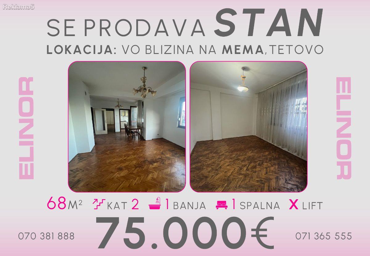 Se prodava stan vo blizina na Mema vo Tetovo