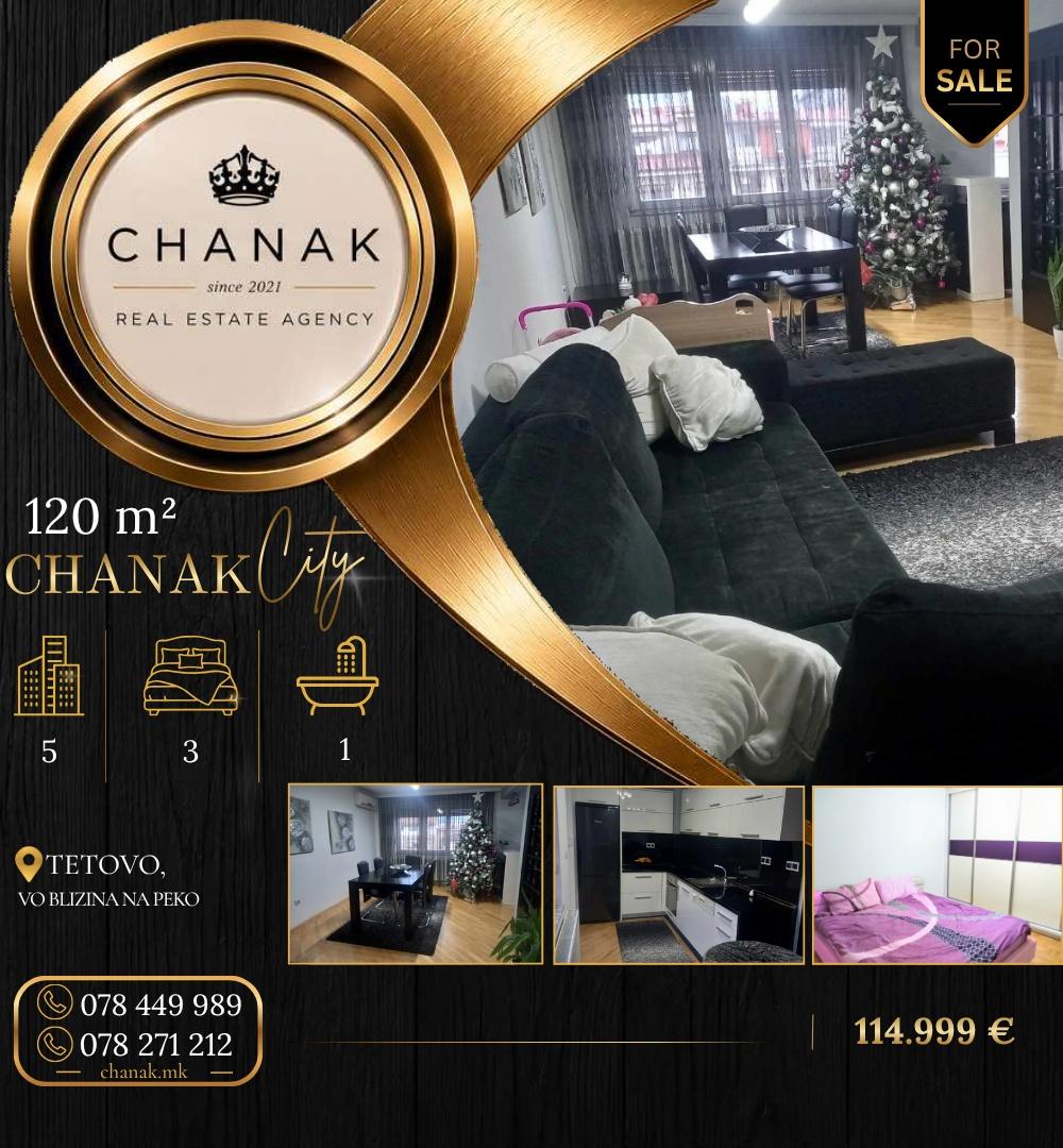 Dupleks stan 120m² so 3 spalni sobi | Tetovo