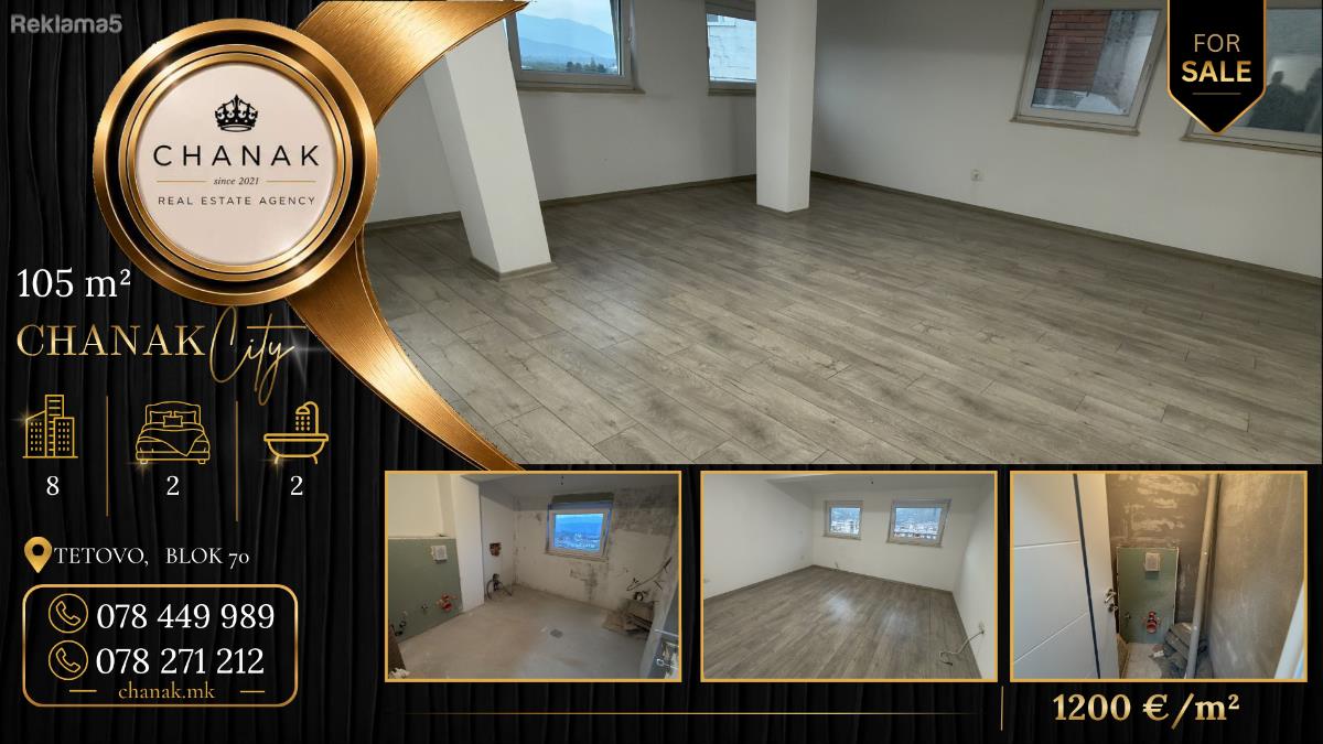 Apartment for sale 105 m² in Blok 70 | Tetovo