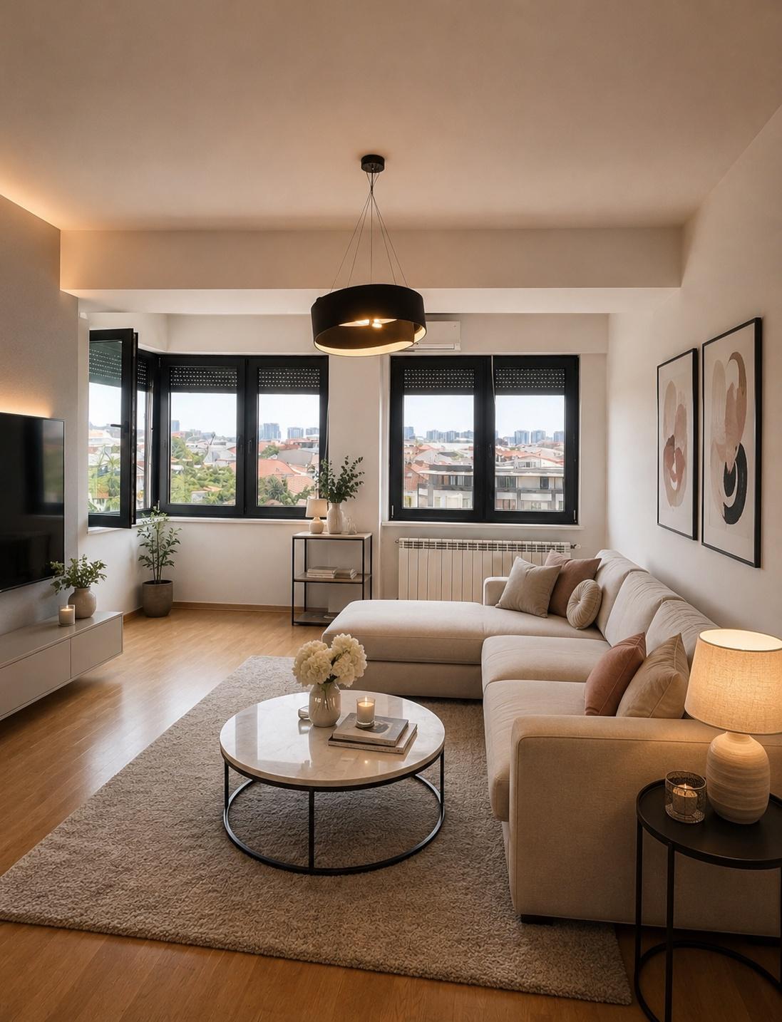 An apartment with a panoramic view of the whole of Skopje is for sale