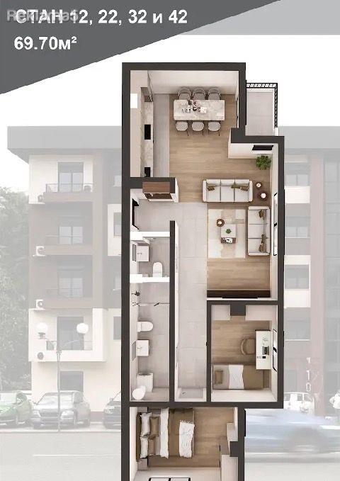 Apartment for sale in Kavadarci