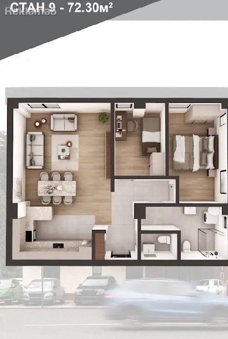 Apartment for sale in Kavadarci 72 m²