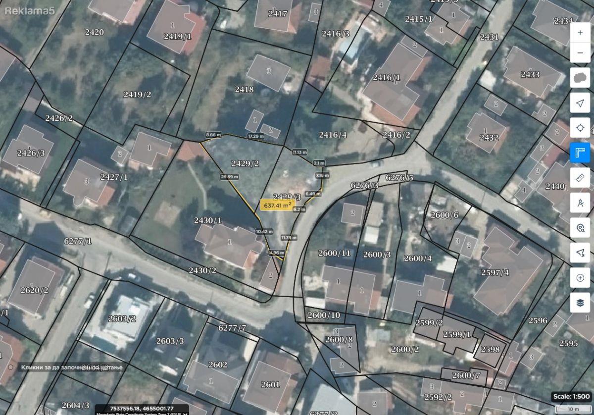 Se prodava plac 636 m2 Butel